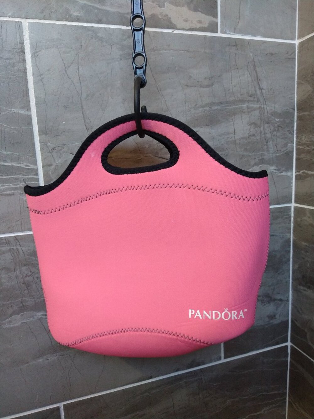 Pandora Reversible Neoprene Lunch/Tote bags (Pink and Black)